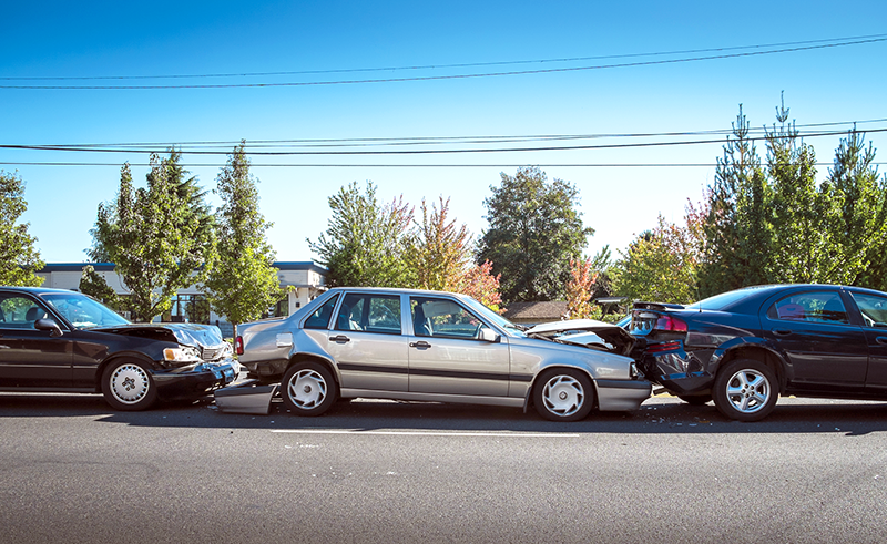 Who is Liable in a Multi-Car Collision?