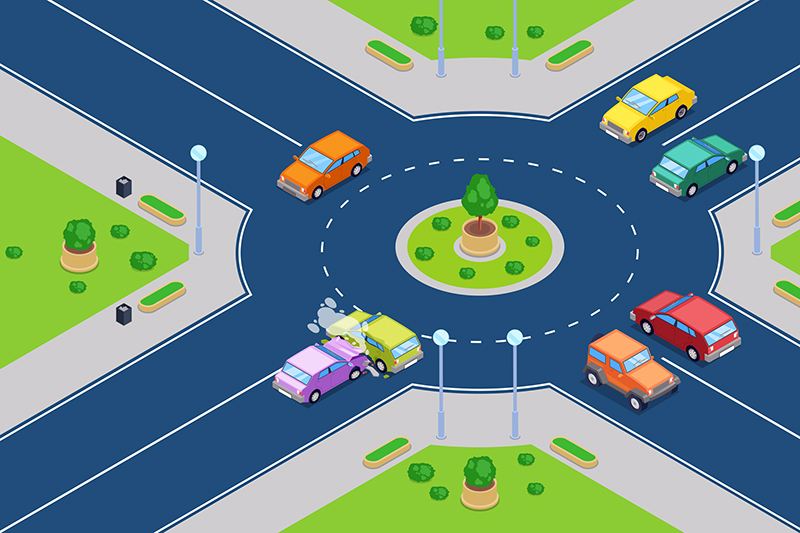 Roundabout-Wreck-Intersection
