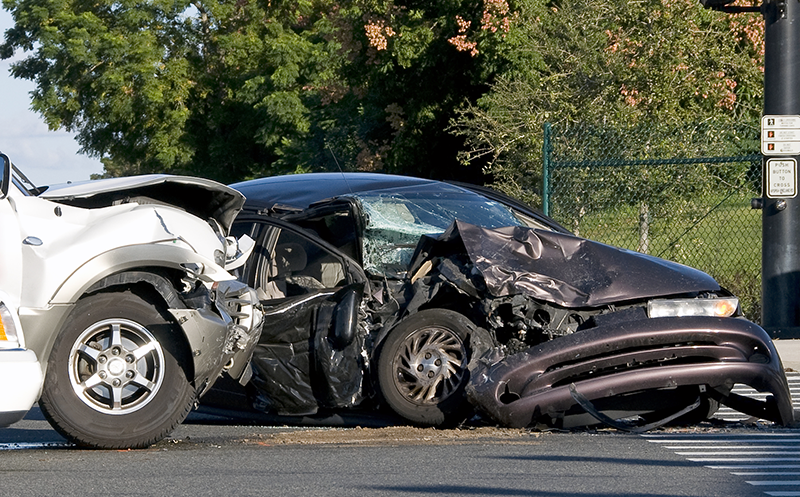 Car Wreck on the road